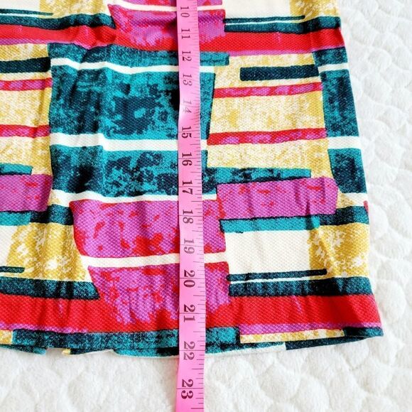 Dolce Vita Sorbet skirt abstract colorful pencil retro 80s 90s 4 small bright - Picture 9 of 10